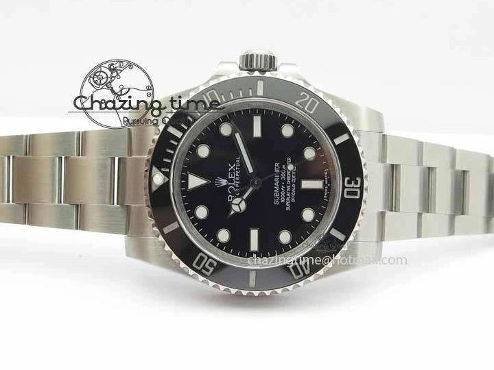 0202 Submariner 114060 Black Ceramic No Date JF 1:1 Best Edition On SS Bracelet SH3130 V Attractive 3641